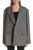 Women's Junya Watanabe Slit Sleeve Wool Jacket - Grey