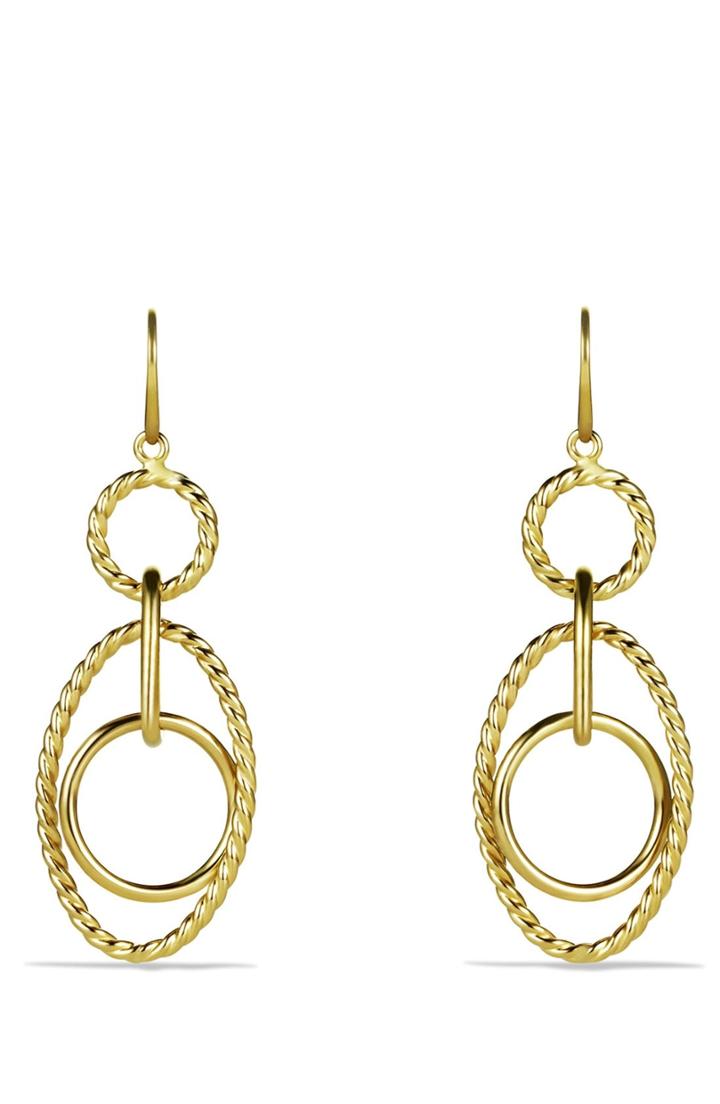 Women's David Yurman 'mobile' Small Link Earrings In Gold