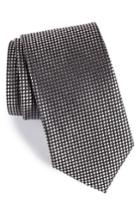 Men's Nordstrom Men's Shop Charlie Dot Silk Tie, Size X-long - Metallic