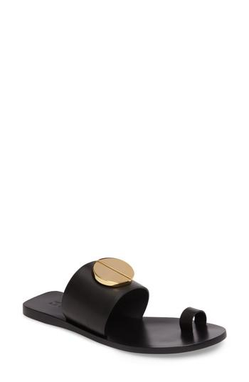 Women's Mercedes Castillo Fallon Toe-loop Sandal M - Black