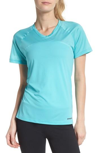 Women's Patagonia Windchaser Shirt, Size - Blue/green