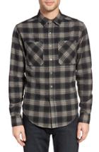 Men's Z.a.k. Brand Plaid Flannel Shirt - Grey