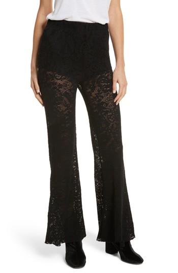 Women's Free People High Waist Lace Wide Leg Pants