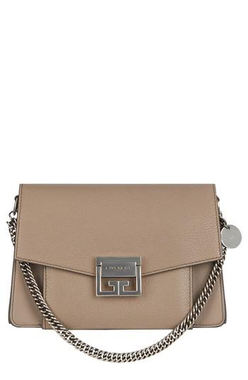 Givenchy Small Gv3 Leather Crossbody Bag - Beige