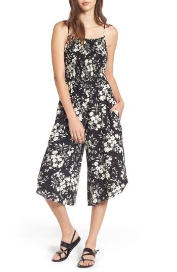 Women's Mimi Chica Smocked Floral Jumpsuit