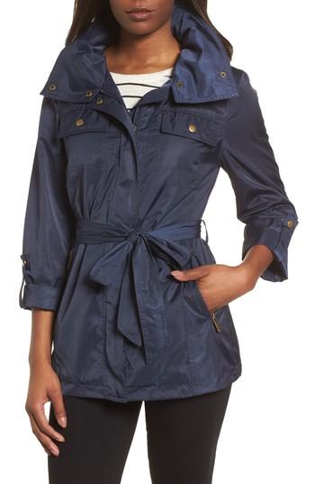 Women's Halogen Belted Lightweight Jacket - Blue