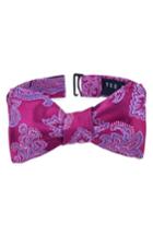 Men's Ted Baker London Downtown Paisley Silk Bow Tie, Size - Pink