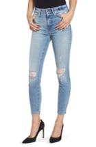 Women's Good American Good Legs Ripped Crop Skinny Jeans - Blue