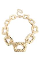 Women's Sole Society Textured Oversize Chain Necklace