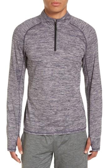 Men's Zella Celsian Quarter Zip Pullover, Size - Purple