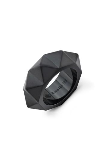 Men's Room101 Pyramid Stud Titanium Ring