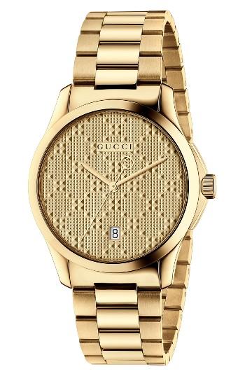 Men's Gucci Round Bracelet Watch, 38mm