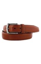 Men's Johnston & Murphy Calfskin Leather Belt - Saddle Tan