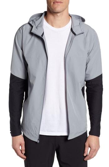 Men's Under Armour Threadborne Vanish Zip Hoodie, Size - Grey
