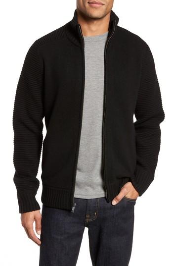 Men's Bonobos Wool Blend Zip Front Cardigan