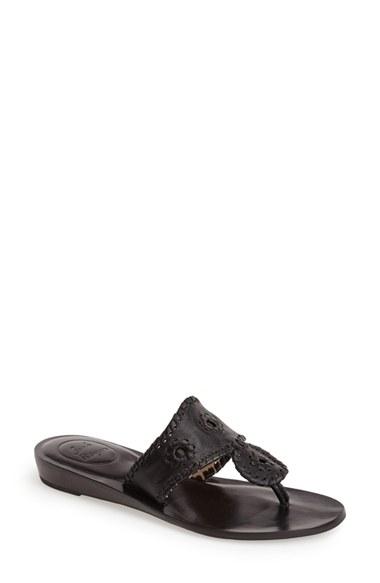Women's Jack Rogers 'capri' Thong Sandal M - Black