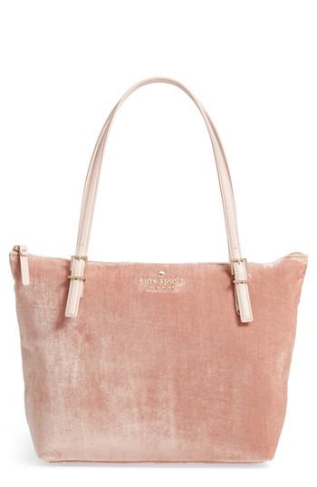 Kate Spade New York Watson Lane Small Maya Velvet Tote - Pink