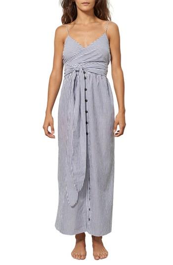 Women's Mara Hoffman Thora Stripe Cover-up Dress - Black