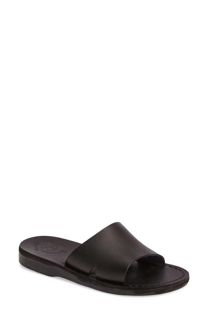 Women's Jerusalem Sandals Bashan Open Toe Slide Us / 42eu - Black
