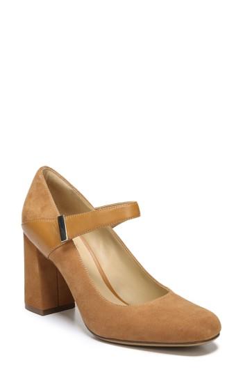 Women's Naturalizer Reva Mary Jane Pump M - Beige