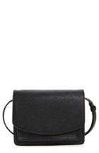 Sole Society 'michelle' Faux Leather Crossbody Bag - Black