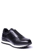 Men's Jared Lang Barrett Embossed Slip-on Sneaker Eu - Black