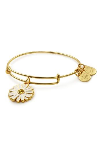 Women's Alex And Ani Expandable Daisy Charm Bracleet