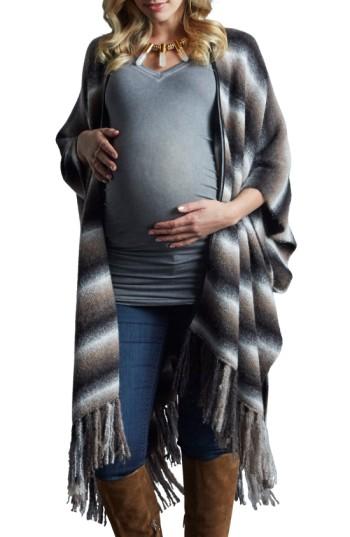 Women's Tart Maternity Multi-way Fringe Wrap, Size - Black