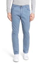 Men's Brax Chuck Flat Front Stretch Cotton Pants X 32 - Blue
