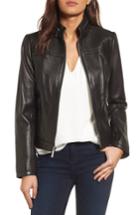 Women's Michael Michael Kors Leather Racer Jacket