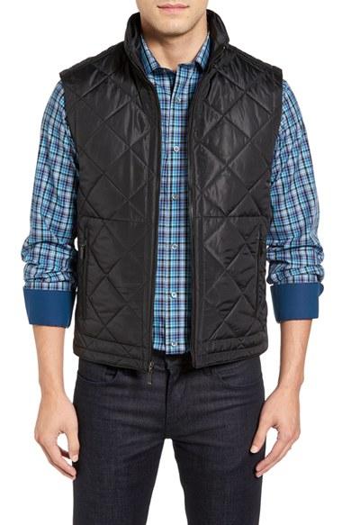 Men's Bugatchi Uomo Hooded Quilted Vest
