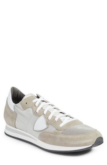 Men's Philippe Model Tropez Low Top Sneaker .5us / 39eu - Grey