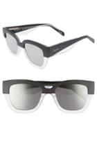Women's Quay Australia 55mm Don't Stop Sunglasses - Black/ White/ Silver