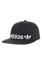 Men's Adidas Originals Relaxed Banner Embroidered Cap - Black