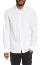 Men's James Perse Slim Cotton Sport Shirt (xs) - White