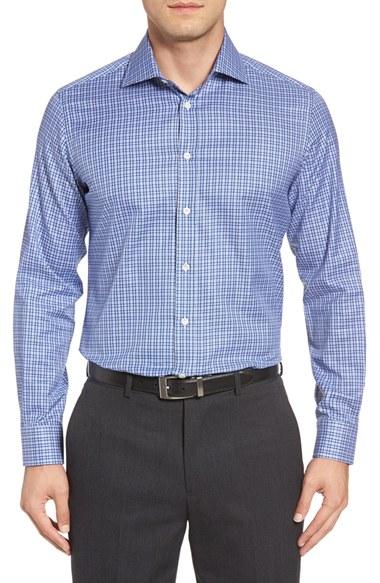 Men's Luciano Barbera Check Sport Shirt