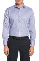 Men's Lorenzo Uomo Trim Fit Textured Stripe Dress Shirt .5 - 34 - Blue
