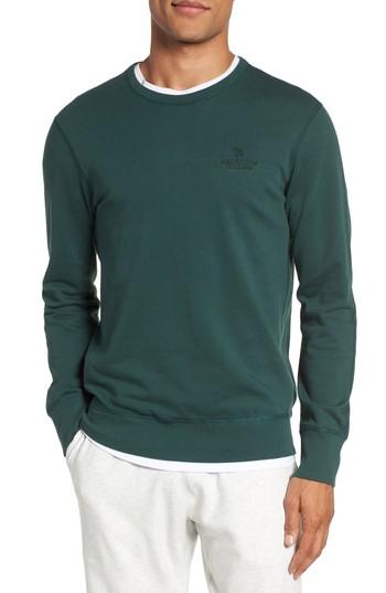 Men's Reigning Champ Embroidered Logo Crewneck Sweatshirt - Green