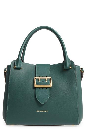 Burberry Medium Calfskin Leather Buckle Tote -