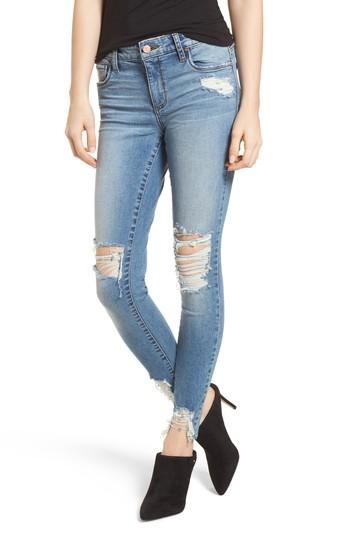 Women's Bp. Ripped Skinny Jeans - Blue