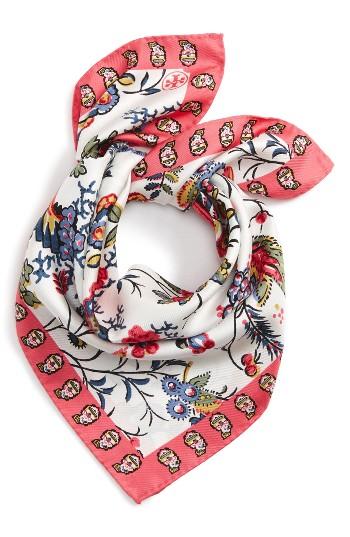 Women's Tory Burch Gabriella Square Silk Scarf