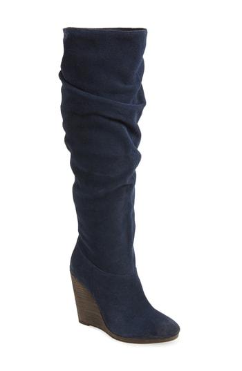 Women's Charles By Charles David Holly Wedge Boot .5 M - Blue