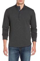 Men's Jeremiah Mitch Reversible Slubbed Quarter Snap Pullover, Size - Black