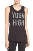Women's Alo Om, Yes Muscle Tank - Black