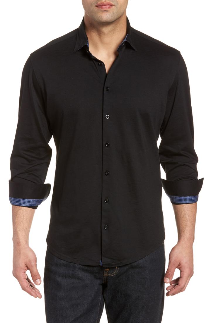Men's Stone Rose Flame Contemporary Fit Sport Shirt