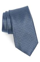 Men's Nordstrom Men's Shop Lairson Micro Silk Tie, Size - Blue
