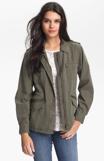 Women's Lily Aldridge For Velvet By Graham & Spencer Army Jacket - Green
