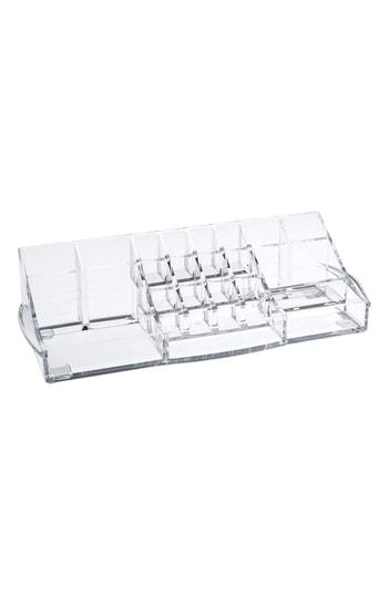Pure Aura Acrylic Deluxe Brush & Makeup Organizer, Size - Clear
