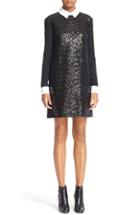 Women's Victoria, Victoria Beckham Collared Sequin Shift