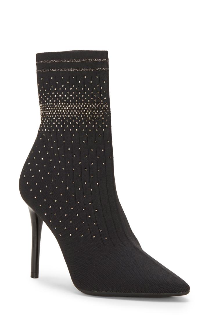Women's Jessica Simpson Lytona Sock Bootie .5 M - Black